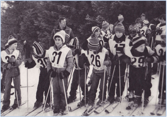 1983 - Děvčata na startu obřího slalomu